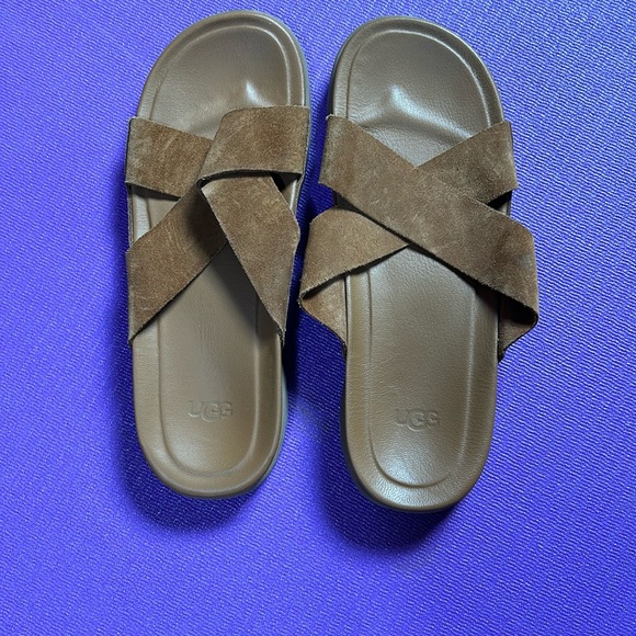 Ugg Wainscott leather slides main image 4
